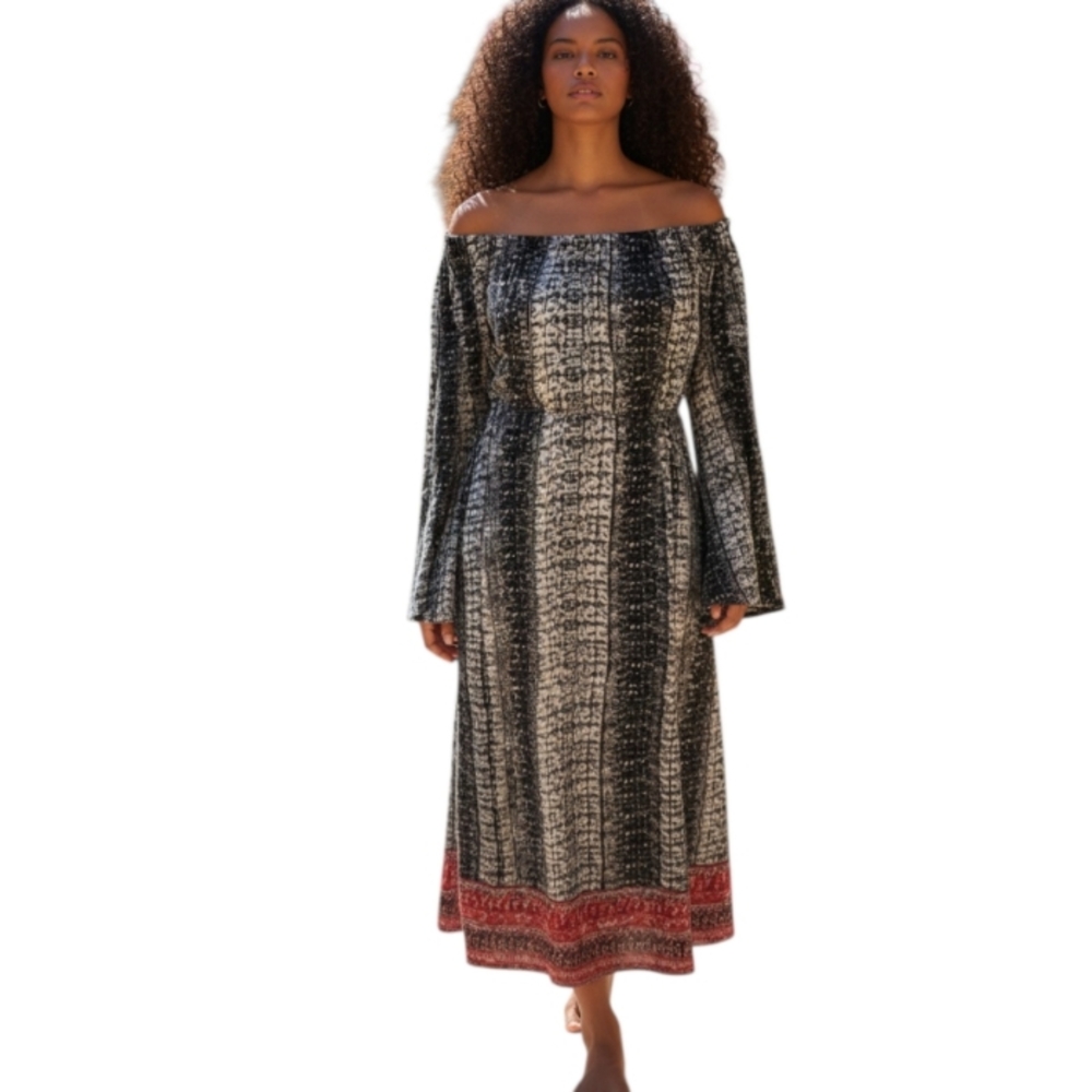 MAX EDITION OFF-THE-SHOULDER DRESS SZ.L EUC.